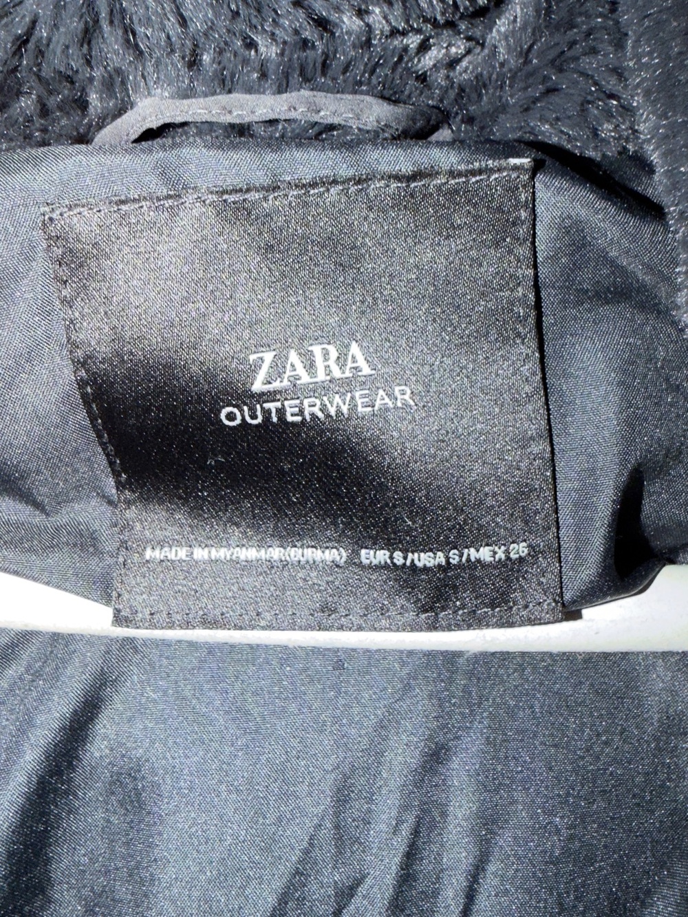 ZARA Women’s Black Winter Jacket – Size S - Picture 3 of 3